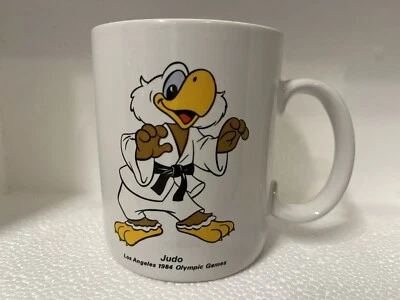 1984 Los Angeles Olympic Games Coffee Mug - Sam The Olympic Eagle Judo Karate - Image 1 of 3