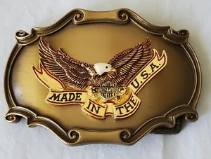 New Vtg. Harley Davidson Belt Buckle 1978 75th Anniv. Raintree-Made in the U.S.A - Picture 1 of 8