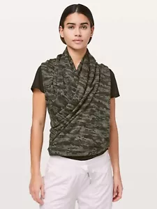 Lululemon Vinyasa Camo Scarf Green Oversized - Picture 1 of 3