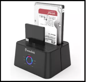 WAVLINK USB 3.0 to SATA (5Gbps) Dual-Bay Hard Drive Docking Station for 2.5 i... - Picture 1 of 4