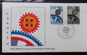 Env. Fdc Belgique Cob n° 1415/16 Europa - puissance industrielle Europe - Bild 1 von 1