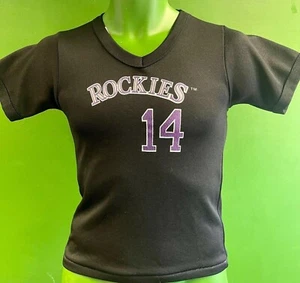 Top stile maglia MLB Colorado Rockies #14 Youth Medium - Foto 1 di 4