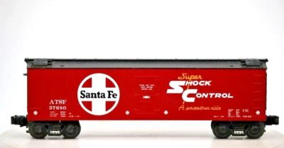 MTH Spring Trucks O Gauge #37680 ATSF Santa Fe 50 Ft Box Car 1:48 Scale Freight - Image 1 of 4
