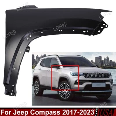 Fender Assembly For 2017 2018 2019-2023 Jeep Compass Front Passenger Side — 第 1/4 张图片