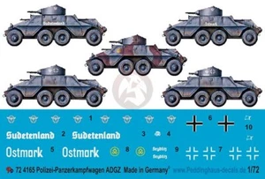 Peddinghaus 1/72 Steyr ADGZ Coche Blindado Alemán Marcas Segunda Guerra Mundial (5 vehículos) 4165 - Imagen 1 de 1