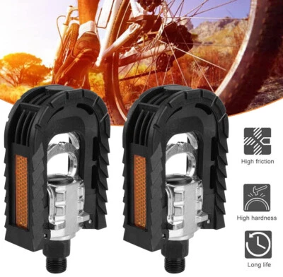 1 Pair Bike Pedals Bicycle Folding Pedal Aluminum Alloy Mountain MTB Foot Pedal - Image 1 of 4