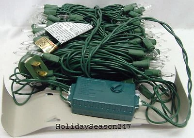 140 Motion Chaser Light String Multi or Clear 8 Function Christmas Holiday Decor - Image 1 of 4