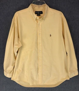 Vintage Polo Ralph Lauren Yarmouth Shirt 17 Button Up Long Sleeve Logo Pony Mens - Bild 1 von 12