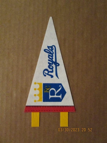 MLB Kansas City Royals Vintage Circa 1970's Team Logo Mini Baseball Pennant Cover