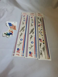 Mrs. Grossman's Design Lines Sitckers Military Airplanes Flags Lot - Picture 1 of 7