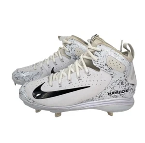 Nike Alpha Huarache Mens 7.5 Metal Baseball Cleats  White A07378-991 NEW - Picture 1 of 9