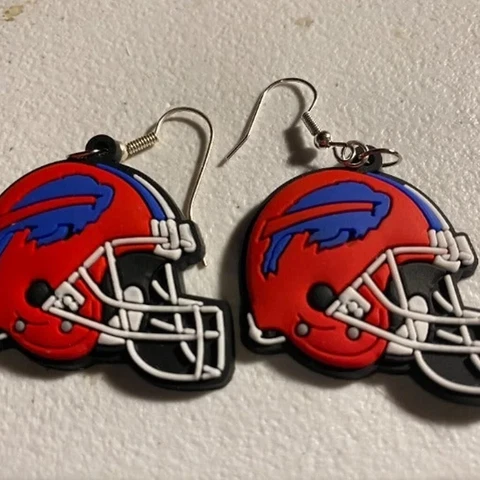 3 pair, Buffalo Bills football team dangle earrings Cover