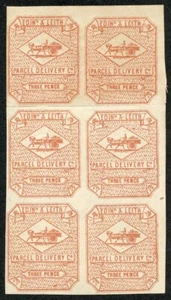 Circular Delivery SGCD19 Edinburgh and Leith 3d brown red mint block - Picture 1 of 1