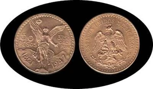 México Mejico 50 pesos 1947 Oro Au - Picture 1 of 1