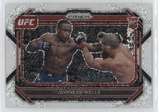 2023 Panini Prizm UFC White Sparkle Prizm Jeremiah Wells #44 Rookie RC