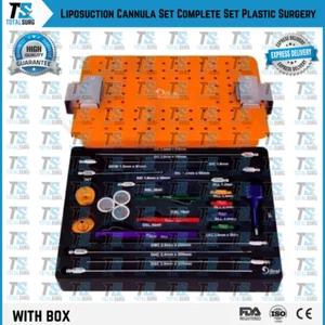 Set completo cannula liposuzione corpo completo strumenti chirurgia plastica - Foto 1 di 3