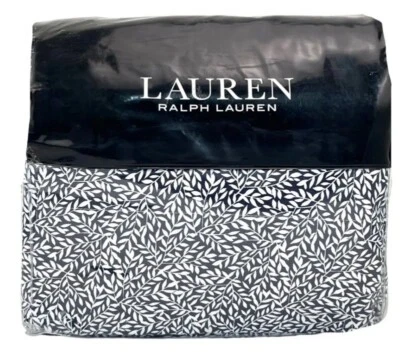 Nuevo Juego de Sábanas Ralph Lauren King Hoja Spencer Azul Marino 100% Algodón Satén  Foto 1 de 4