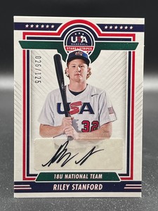 2022 USA Stars & Stripes RILEY STANFORD Auto AUTOGRAPH Free Shipping 026/125