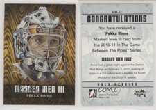 2010-11 ITG Between the Pipes Men III Gold Vault Silver /5 Pekka Rinne #MM-41