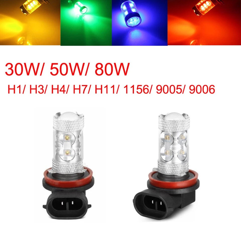 2Pcs LED Bulb Indicator Light LED Headlight Bulb Fog light Bulb - Image 1 of 2