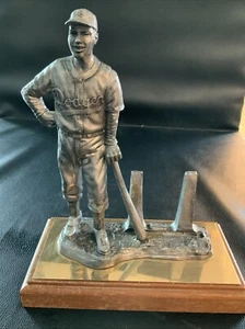 RARE Michael Ricker Jackie Robinson Los Angeles Dodgers Pewter Statue 170/250 - Picture 1 of 14