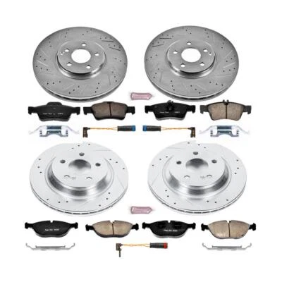 PowerStop Disc Brake Kit - Front and Rear - Fits Mercedes Benz S430 2003-2006 Z2 Foto 1 de 4