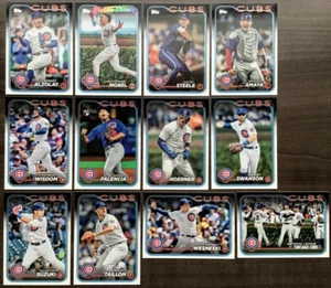 2024 Chicago Cubs 40 Karten Lot mit Topps Team Set 24 aktuelle Spieler + Counsell - Bild 1 von 2