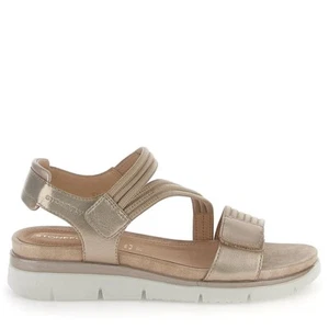 COMODA Y ELEGANTE SANDALIA MUJER STONEFLY ELODY-23 EN SUAVE PIEL ORO - Imagen 1 de 5
