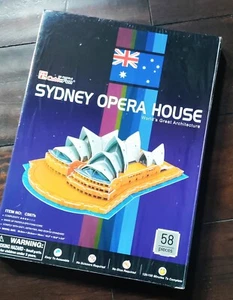Rompecabezas 3D de la Ópera de Sydney por CubicFun 58 piezas nuevo y sellado - Imagen 1 de 3