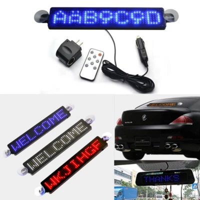 9" Car LED Programmable Showcase Message Sign Scrolling Display Lighting Board - Image 1 of 4