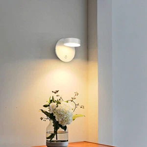 7W LED Bedroom Bedside Wall Lamp Rotatable Sleep Reading Light Fixture Switch - Picture 1 of 14