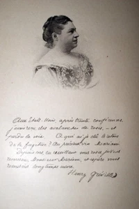 MADAME HENRY GREVILLE GRAVURE SUR BOIS MARIANI 1902 PRINT PORTRAIT M112 - Imagen 1 de 1