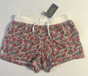 NWT POLO RALPH LAUREN Drawstring Floral Spa Terry Shorts Big Girls XL (16) - Picture 1 of 3