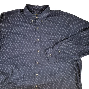 Ralph Lauren Mens Blue Graphic Print Long Sleeve Button Down Shirt 3XL NWT $125 - Picture 1 of 5