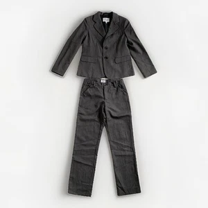 ARMANI JUNIOR BOYS PISTRIPED SUIT BLAZER TROUSERS 8 A - Picture 1 of 12
