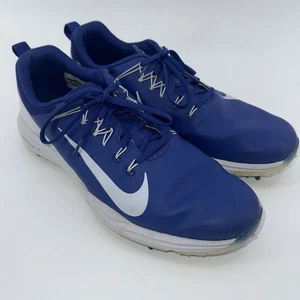 Scarpe da golf Nike Lunarlon Lunar Command Flywire in pelle da uomo taglia 12 blu - Foto 1 di 7