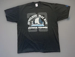 Segel Segelboot Stoughton Wisconsin Sytende Mai Run Racing Vintage 80er T-Shirt - Bild 1 von 6