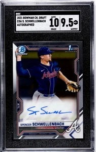 2021 1st Bowman Draft CDA Spencer Schwellenbach RC Autograph MLB Braves SGC 9.5 - Bild 1 von 2