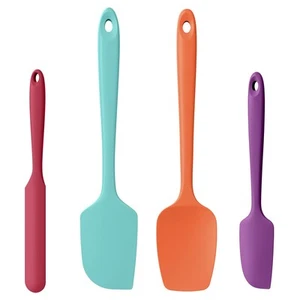 Heat Resistant Silicone Spatula Set of 4, 600ºF High Temp Baking Scraper Cook... - Picture 1 of 8