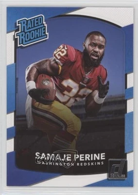 2017 Panini Donruss Rated Rookie Samaje Perine #306 Rookie RC - Image 1 of 2