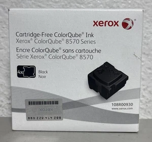 New Xerox 108R00930 Black Solid Ink 4 Pack for ColorQube 8570 Series - Sealed - Picture 1 of 3
