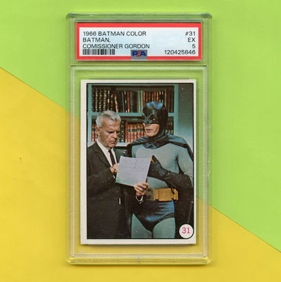 Original 1966 Topps Batman Bat Laffs Trading Card #31 PSA 5 - Image 1 of 3