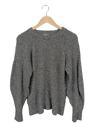 MANGO Sudadera de punto fino Mujeres Jersey Talla EU 38 gris claro look casual - Imagen 1 de 4