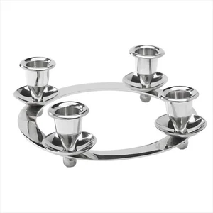Candlestick candle holder round advent wreath decoration table candles stick can - Picture 1 of 1