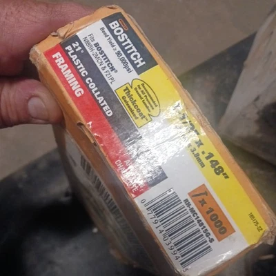 (CANTIDAD 1000) Bostitch RH-MC14815G-S Marco Clavo Plástico Metal Intercalado 1-1/2" Foto 1 de 3