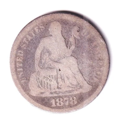 1878-CC Liberty Seated Dime, rare! - Image 1 of 2