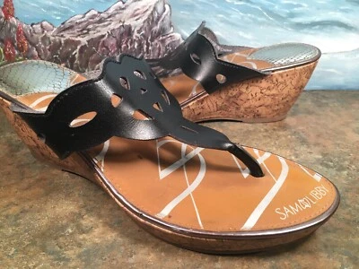 Chanclas de tacón de cuña SAM & LIBBY SANDALIAS DE CORCHO 9,5 Foto 1 de 4