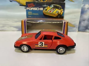 Plastic Porsche 911 Made In Hong Kong Circa Late 1970’s, With Friction Motor - Picture 1 of 14