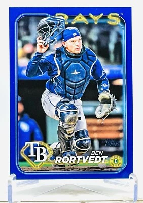 2024 Topps Update Series Royal Blue Card #US234 Ben Rortvedt Tampa Bay Rays - Image 1 of 2