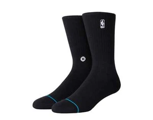 Stance Casual NBA Logoman ST Black Crew Socks A558A20LOG-BLK - Picture 1 of 4